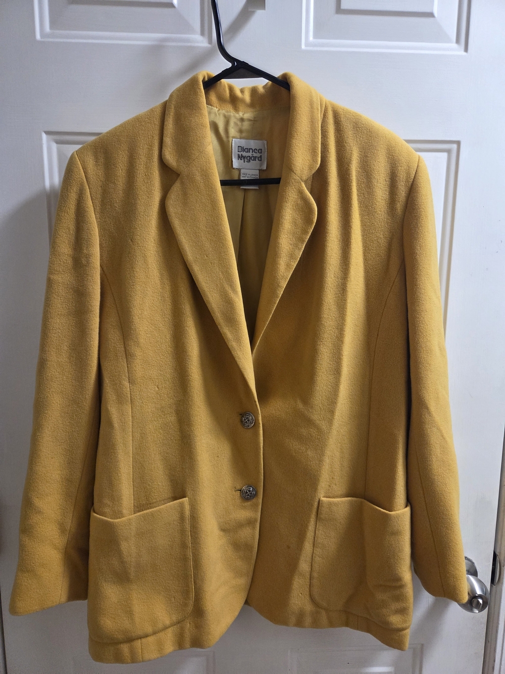 Bianca Nygard Women's Yellow Single-Breasted Blazer